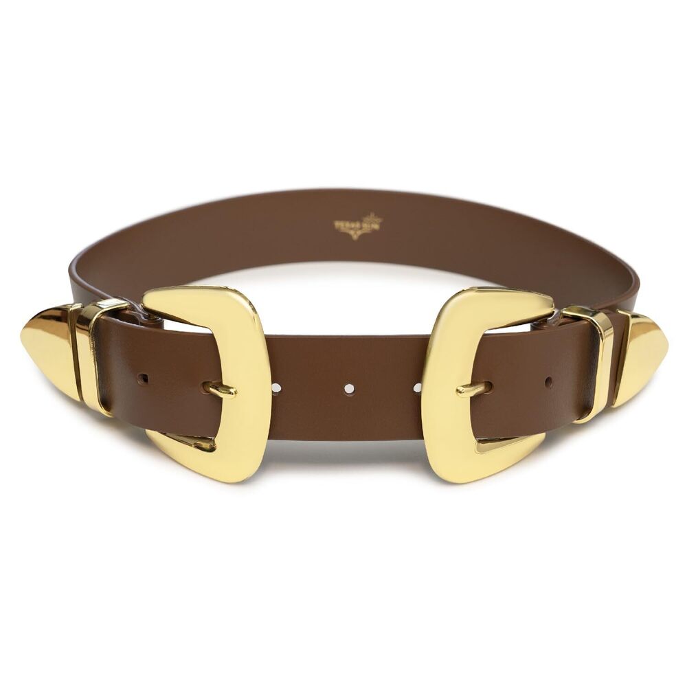 8531 Double Buckle Western Waist Belt For Women – Boho Cowgirl